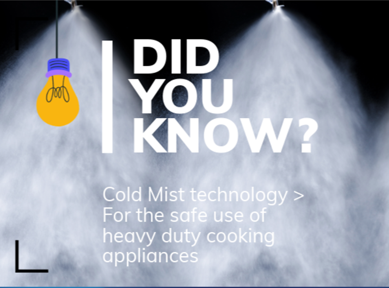 Brandveiligheid in professionele keukens: de Cold Mist-technologie van Halton